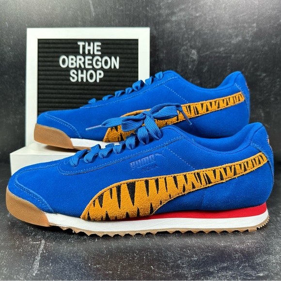 Puma Other - X FROSTED FLAKES ROMA MENS SHOES SIZE 10 TONY THE TIGER STRIPE KELLOGGS SUEDE